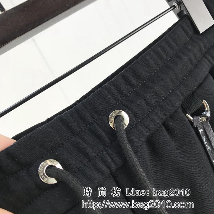 MMJ 18ss秋冬新款 直噴骷髏口袋覆蓋 褲腳骷髏織帶拼接衛褲 情侶款 ydi1722